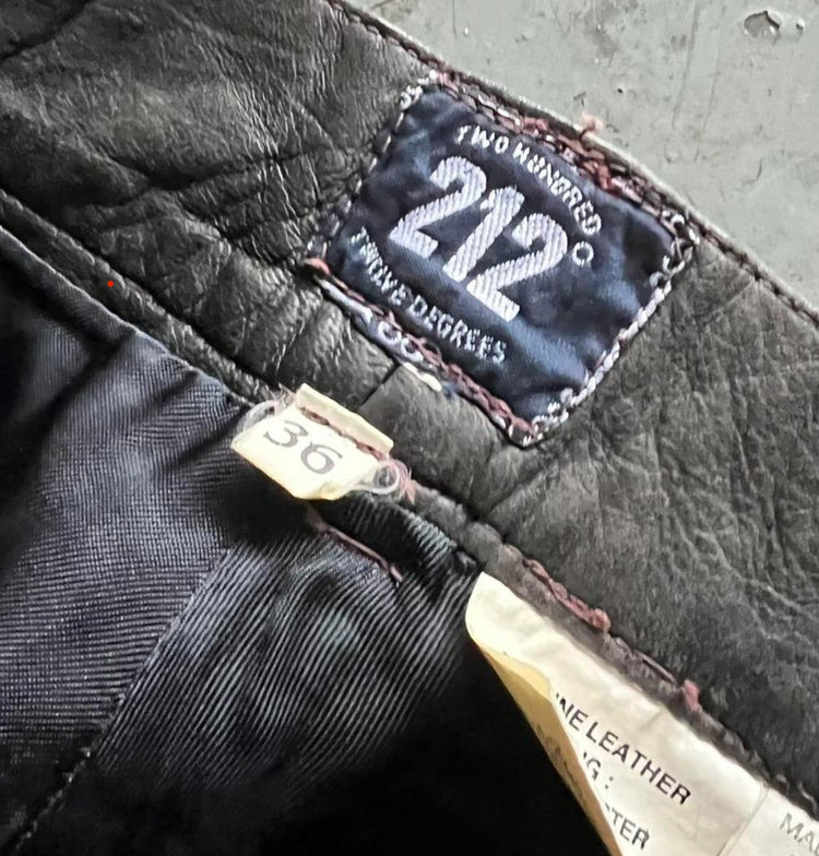 90s 212 Leather Pants