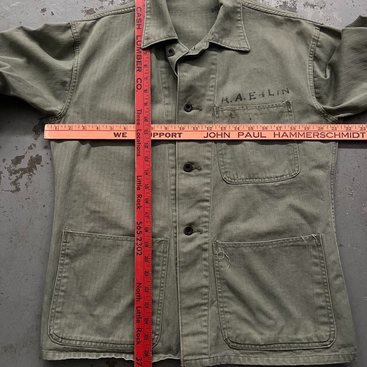 40s USMC P-47 HBT World War II Jacket