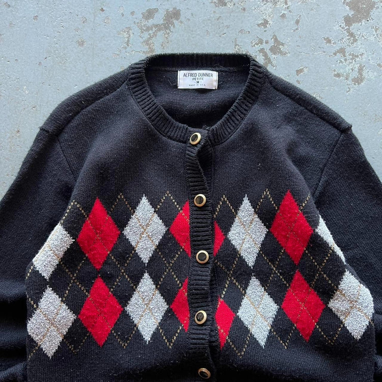 80s Black Cardigan