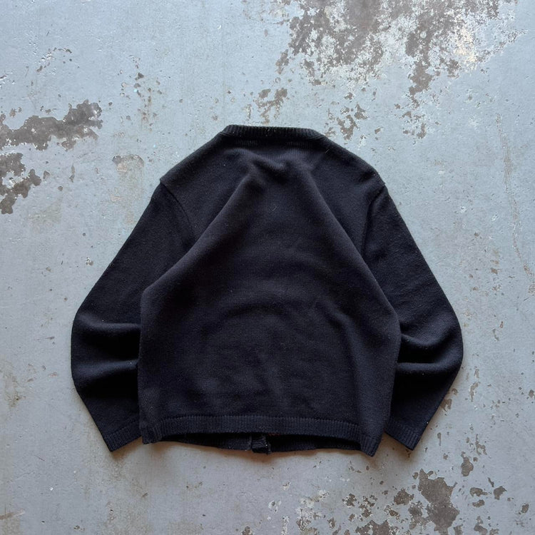 80s Black Cardigan