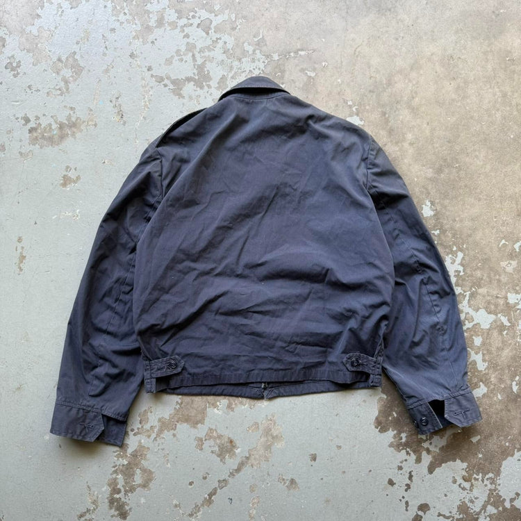 80s Navy Poplin Coat