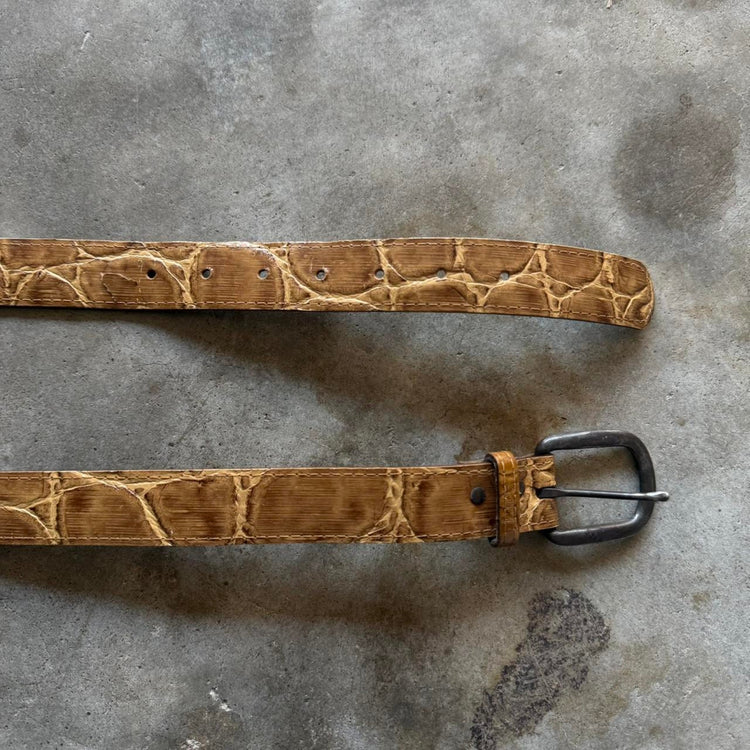 00s Vintage Crocodile Belt