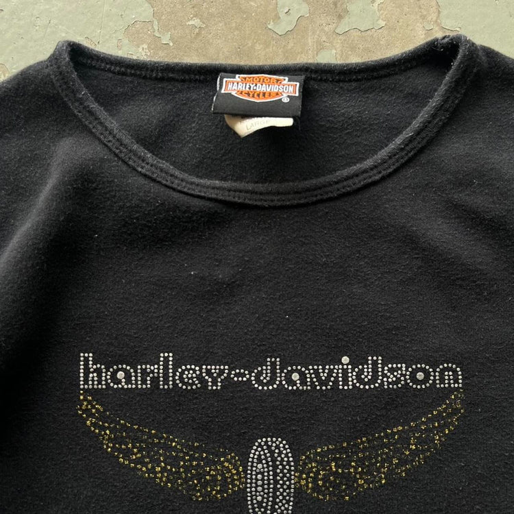 90s Harley Davidson Baby Tee