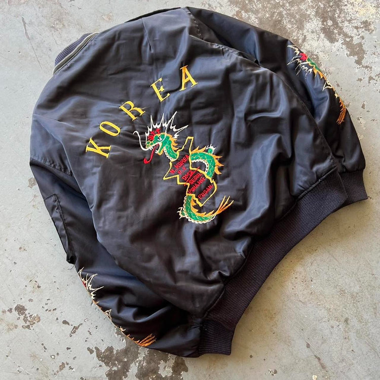 80s Military Korean Souvenir Jacket