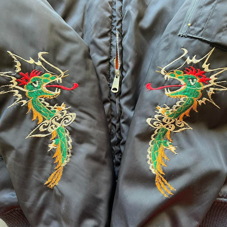 80s Military Korean Souvenir Jacket