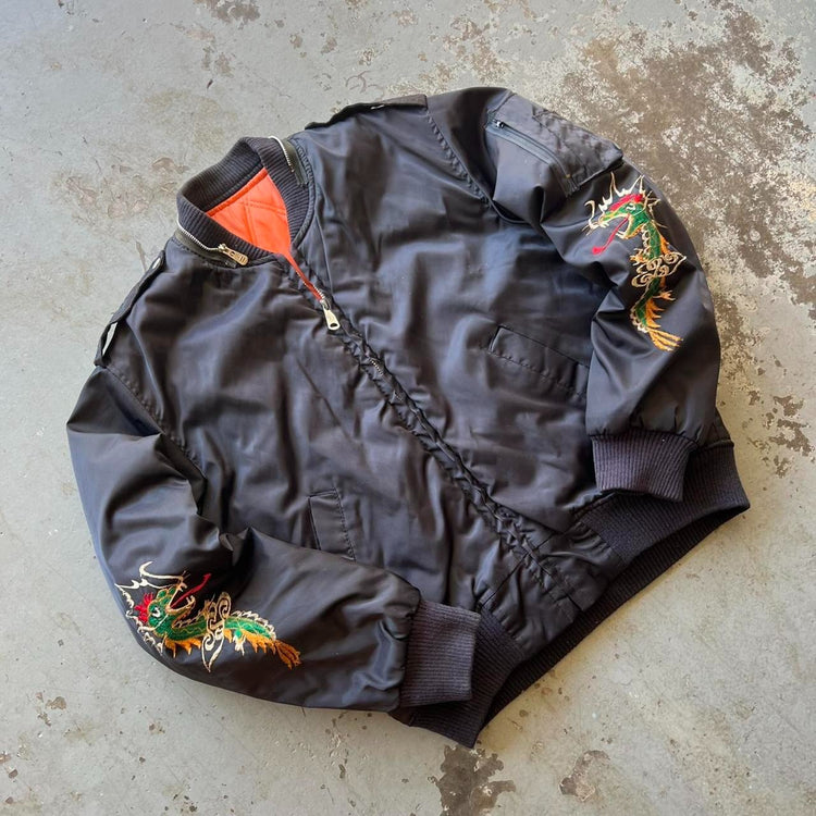 80s Military Korean Souvenir Jacket