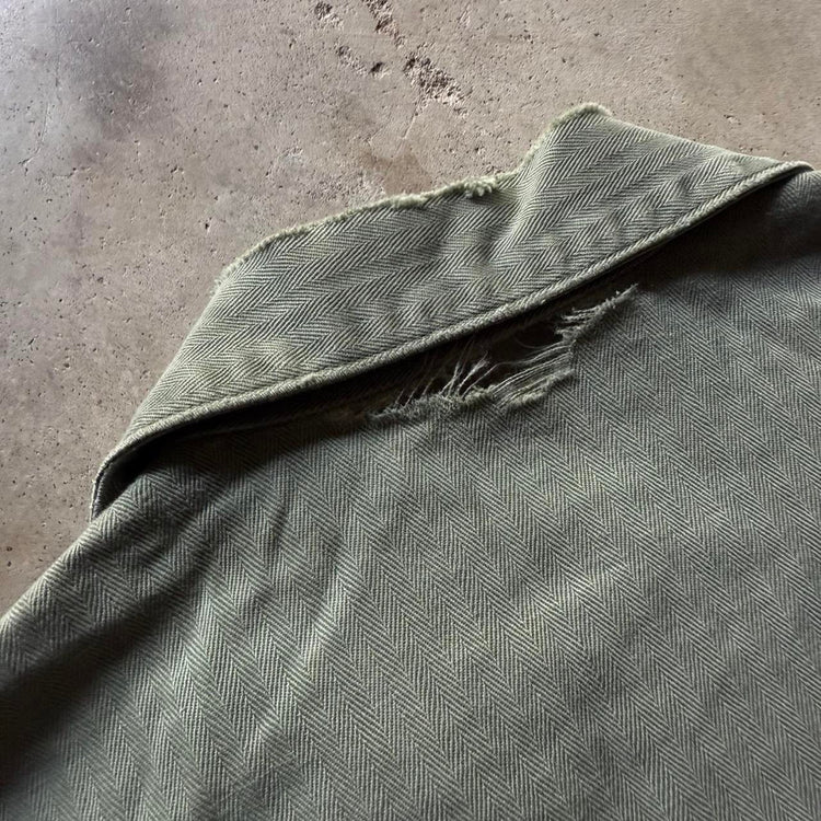 40s HBT U.S. Military Distressed Field Jacket