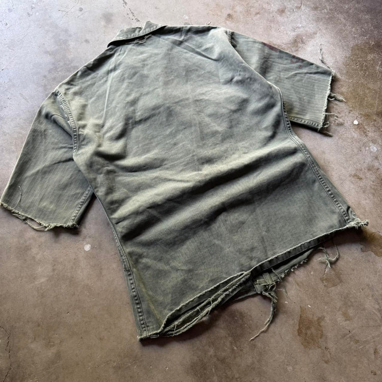 40s HBT U.S. Military Distressed Field Jacket