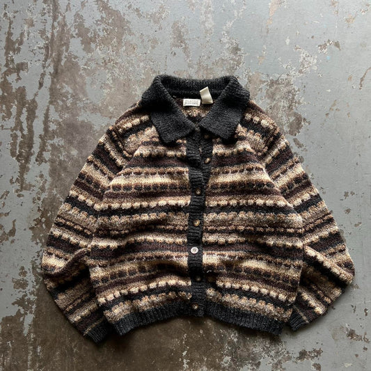 90s Brown Knit Cardigan