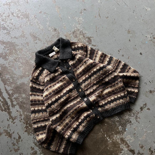 90s Brown Knit Cardigan