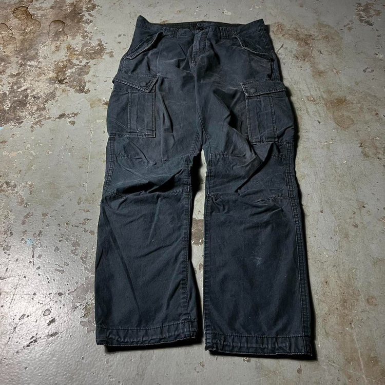 00s Black Military Cargos