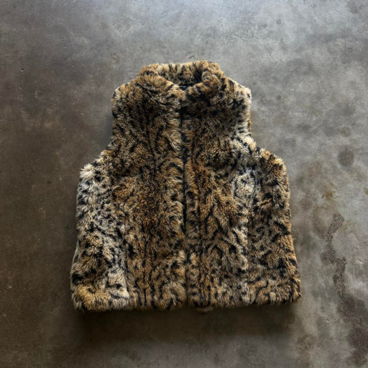 80s Vintage Cheetah Vest