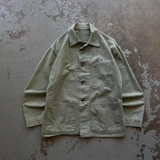 40s USMC P-47 HBT World War II Jacket