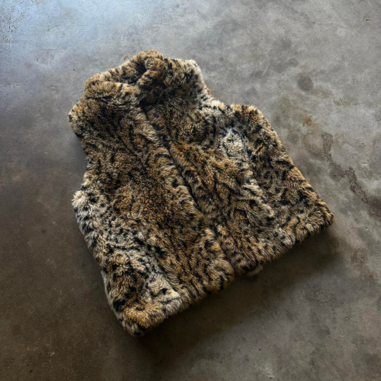 80s Vintage Cheetah Vest