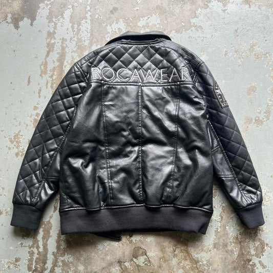 00s Rocawear Leather Jacket