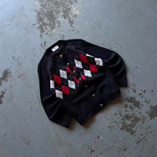 80s Black Cardigan