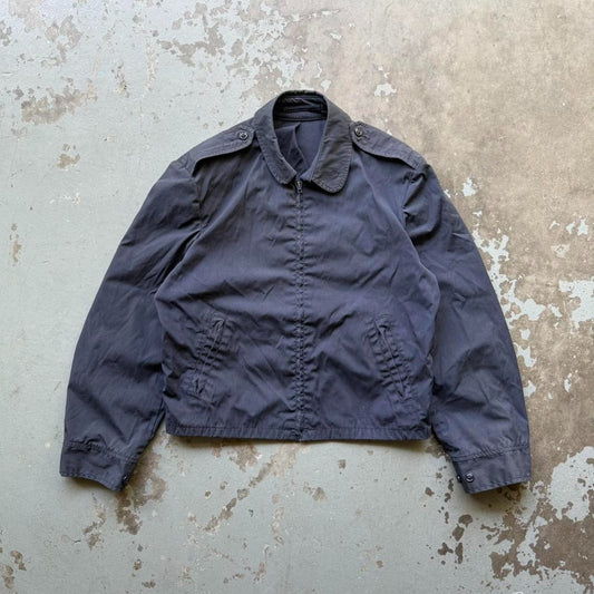 80s Navy Poplin Coat