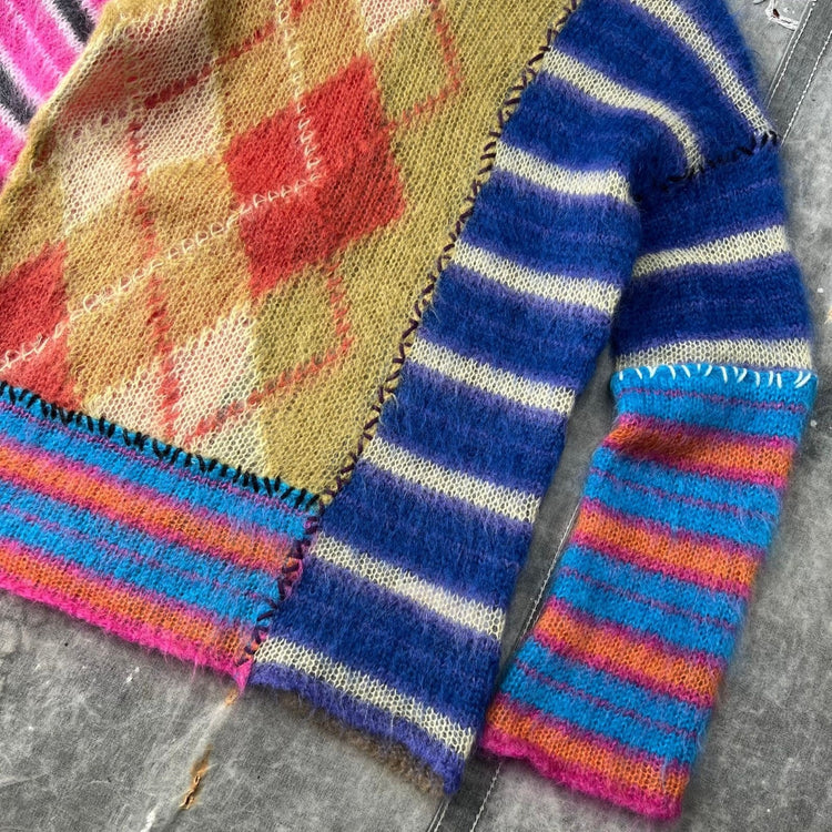 F/W 22 Patchwork Marni Mohair Knit Sweater