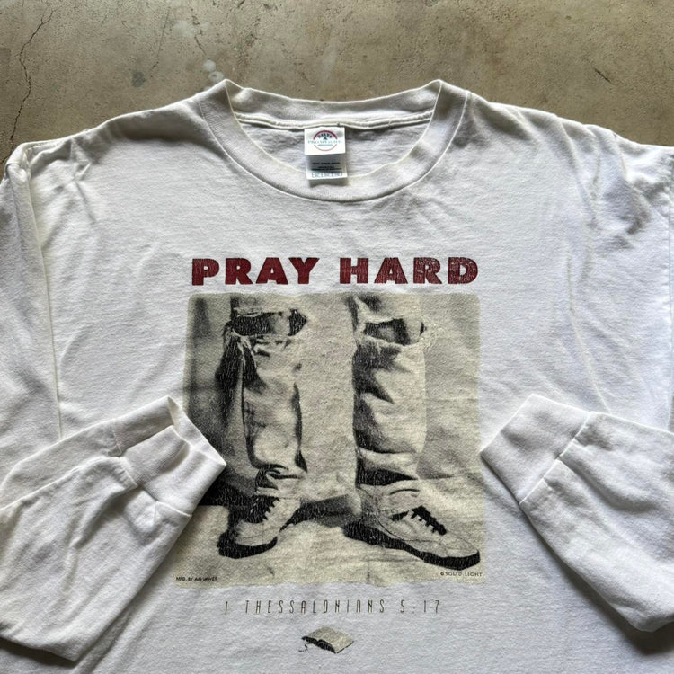 90s Pray Hard Jesus Tee
