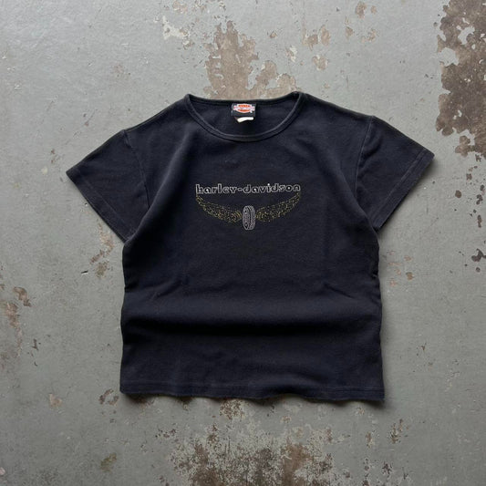 90s Harley Davidson Baby Tee