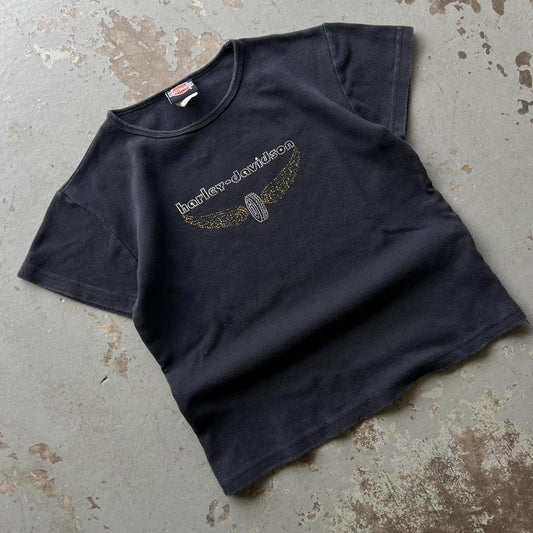 90s Harley Davidson Baby Tee