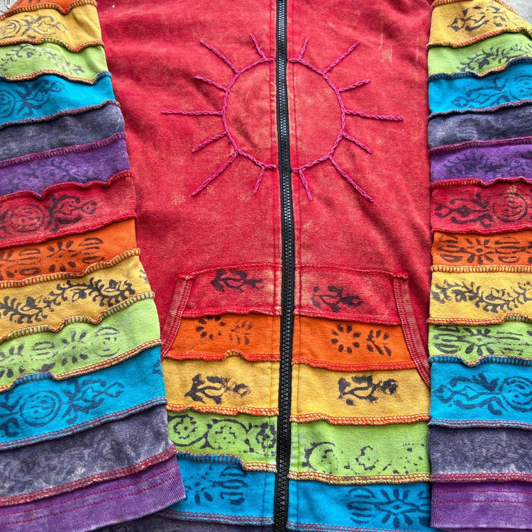 00s Boho Embroidered Jacket