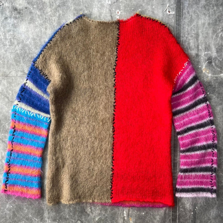 F/W 22 Patchwork Marni Mohair Knit Sweater