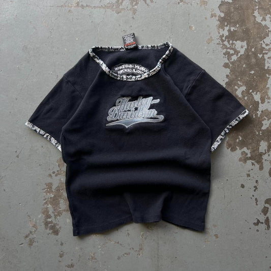 90s Harley Davidson Baby Tee