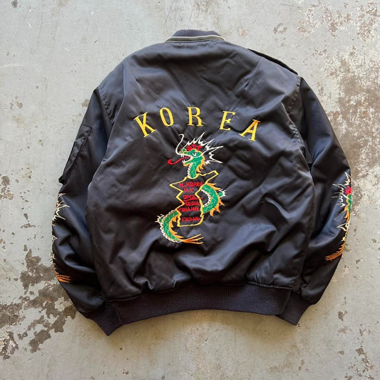 80s Military Korean Souvenir Jacket