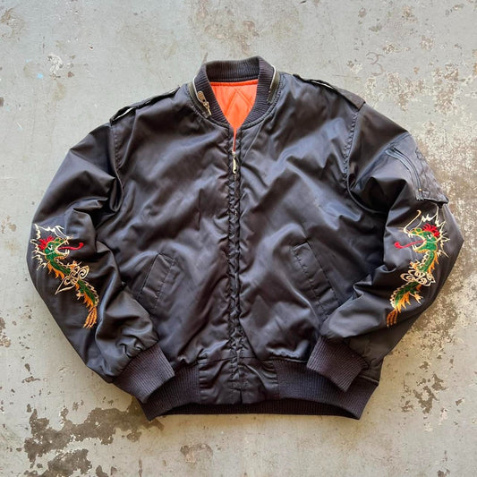 80s Military Korean Souvenir Jacket