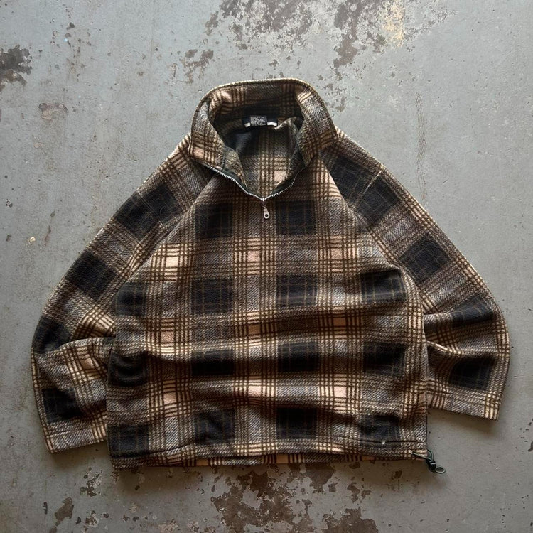 00s Plaid 3/4 Pullover