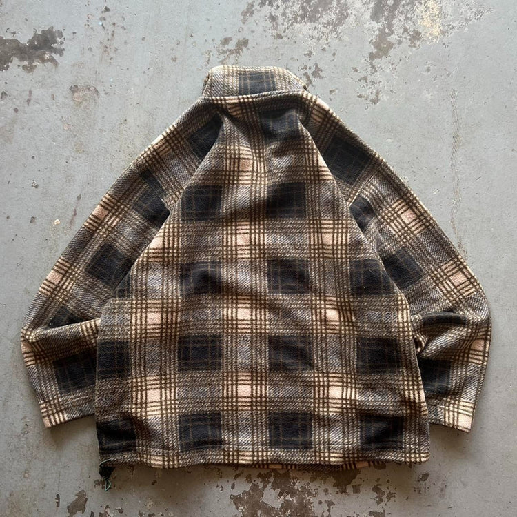 00s Plaid 3/4 Pullover