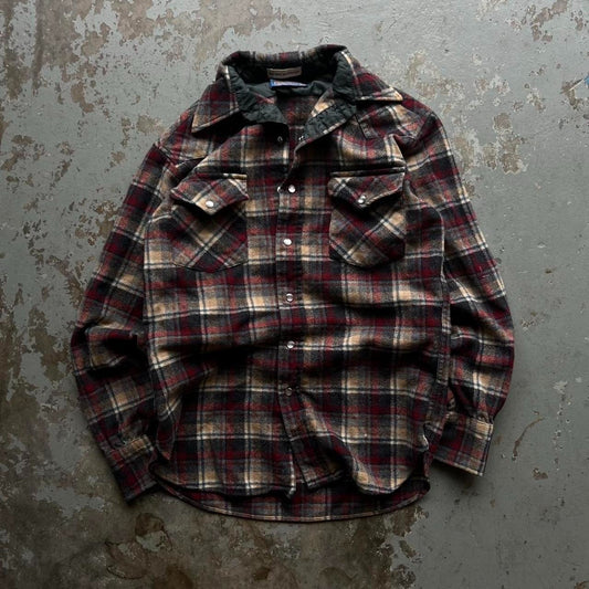 80s Pendleton Plaid Flannel