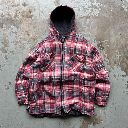 90s Red Plaid Jacket