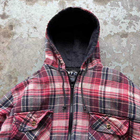 90s Red Plaid Jacket